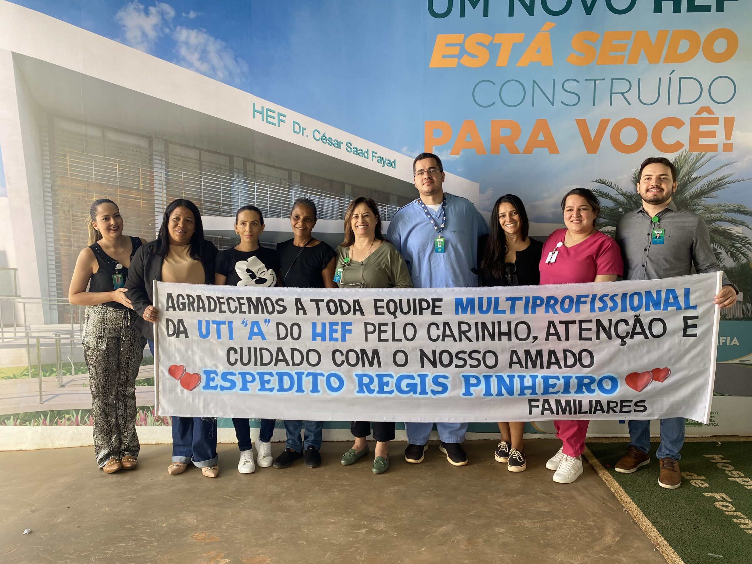 Homenagem família HEF humanização - IMED - Hospital Formosa