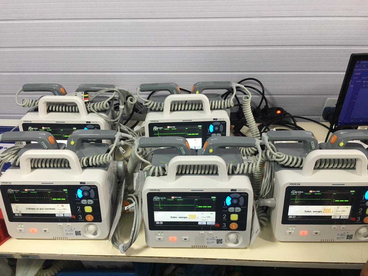 Disfribiladores novos e modernos chegam ao Hetrin, unidade do Governo de Goiás